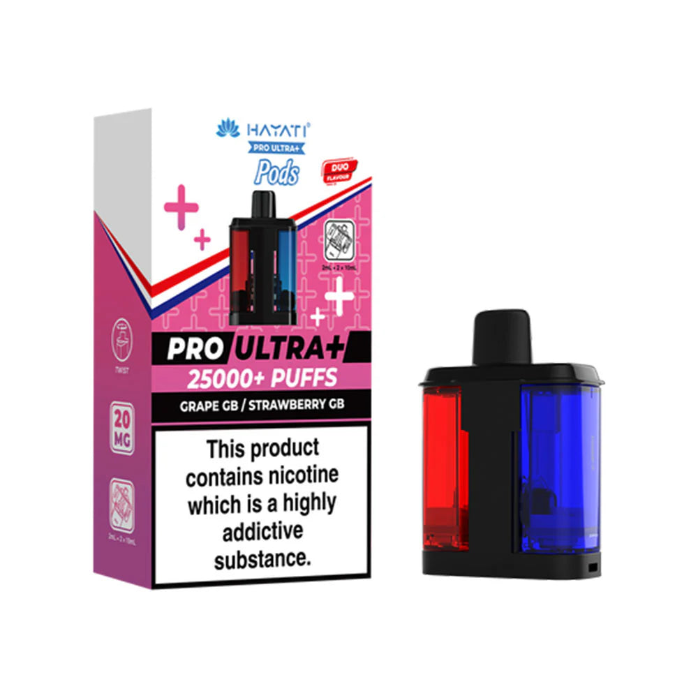Hayati Pro Ultra+ Refill Pod Grape GB / Strawberry GB