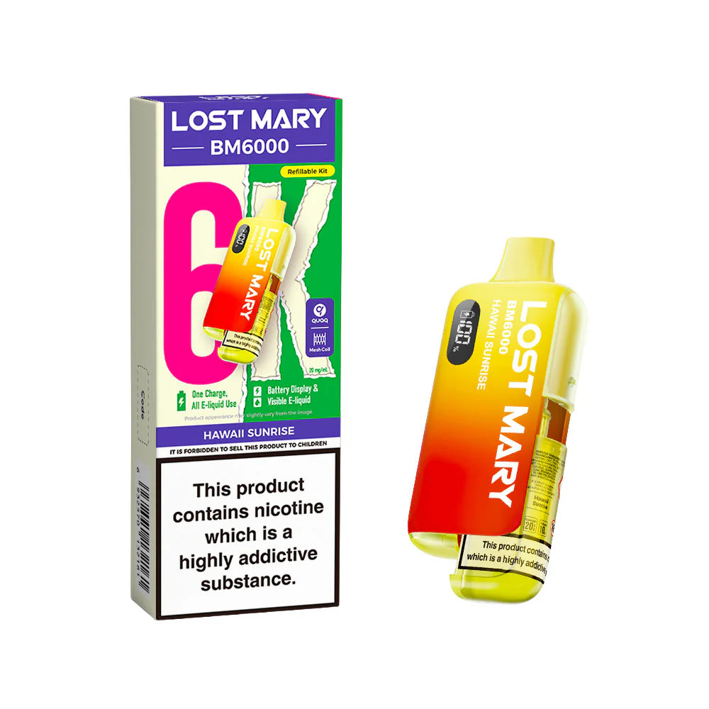 Lost Mary BM6000 Rechargeable Pod Kit Hawaii Sunrise