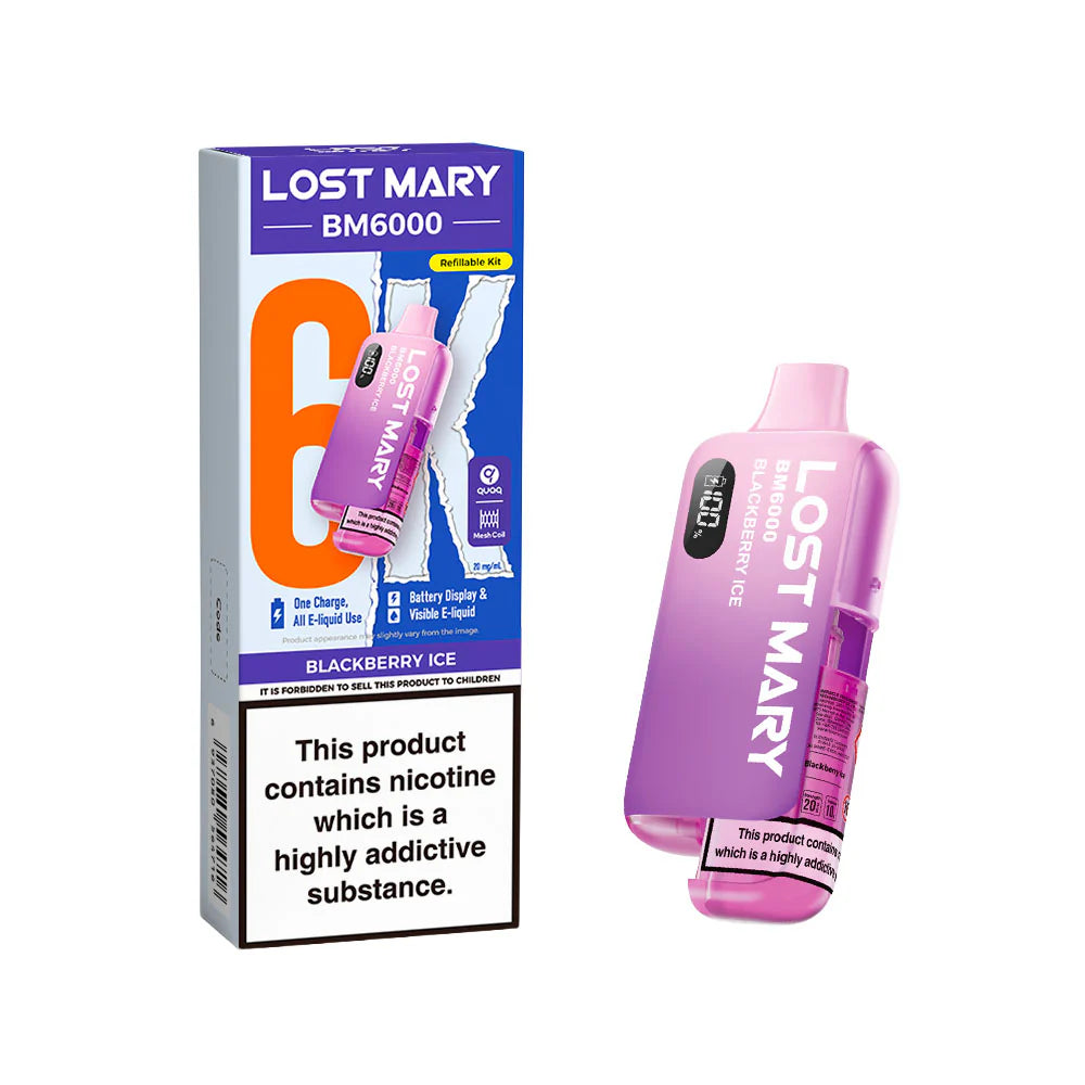 Lost Mary BM6000 Rechargeable Pod Kit Blackberry Ice