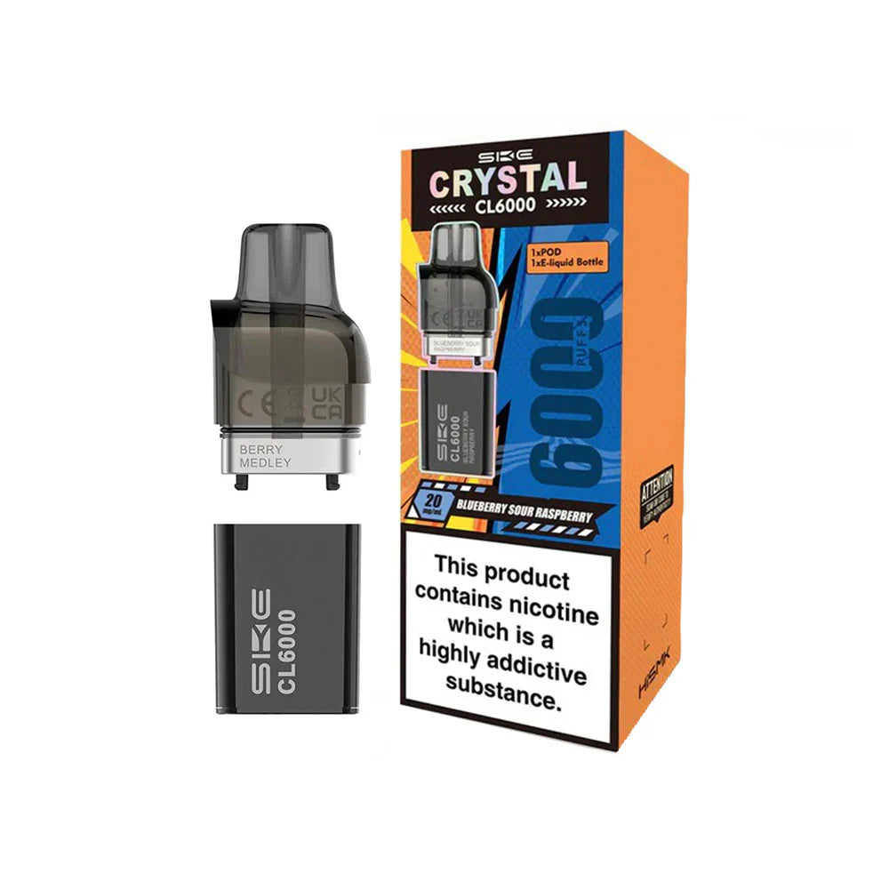 SKE Crystal CL6000 Blueberry Sour Rasberry Pod