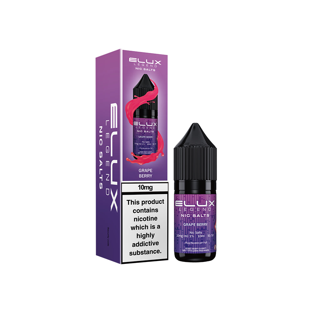 Elux Legends Nic Salts Grape Berry 10mg