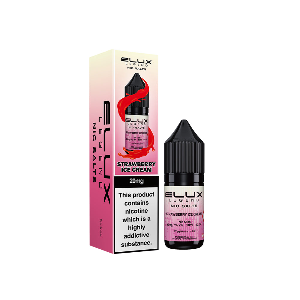 Elux Legends Nic Salts Strawberry Ice Cream 20mg