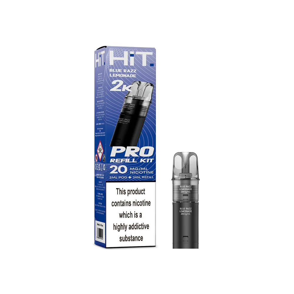 Hit Pro 2+2 Refill Kit Blue Razz Lemonade 20mg