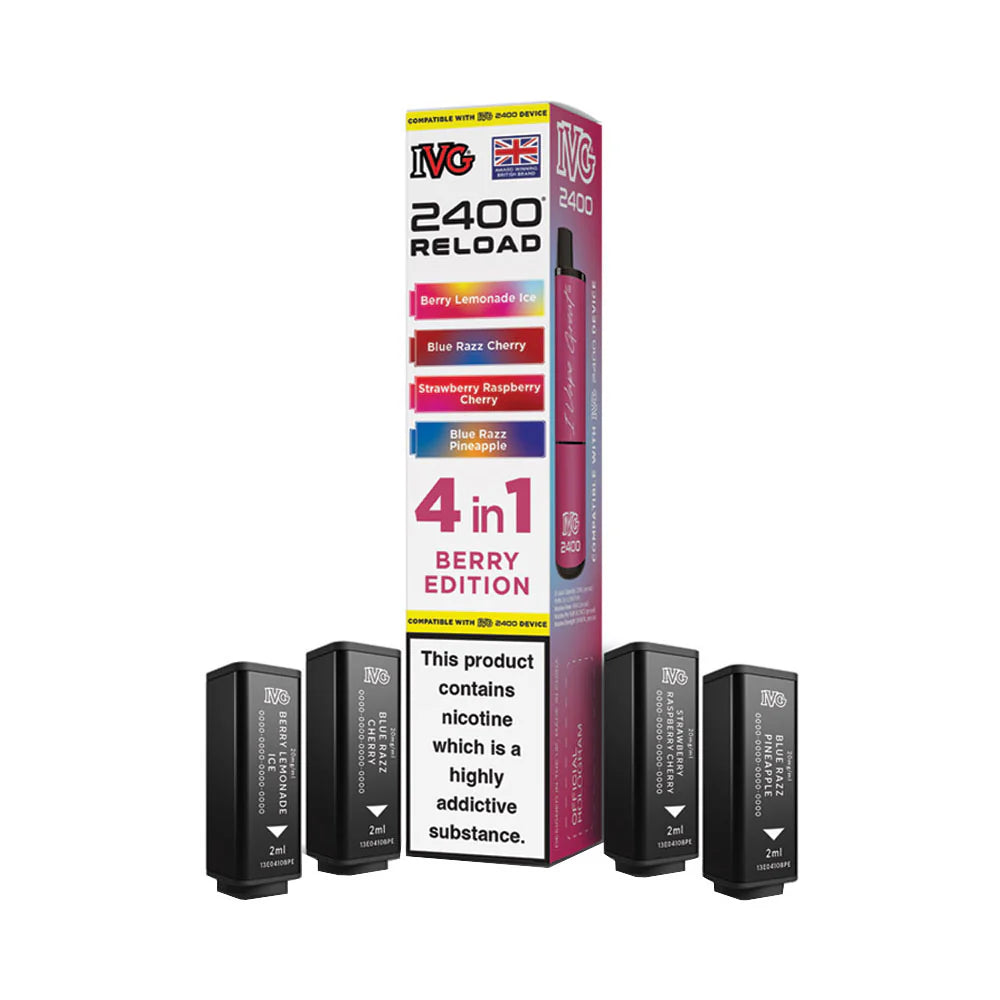 IVG 2400 Reload 4 Pod Pack Berry Edition