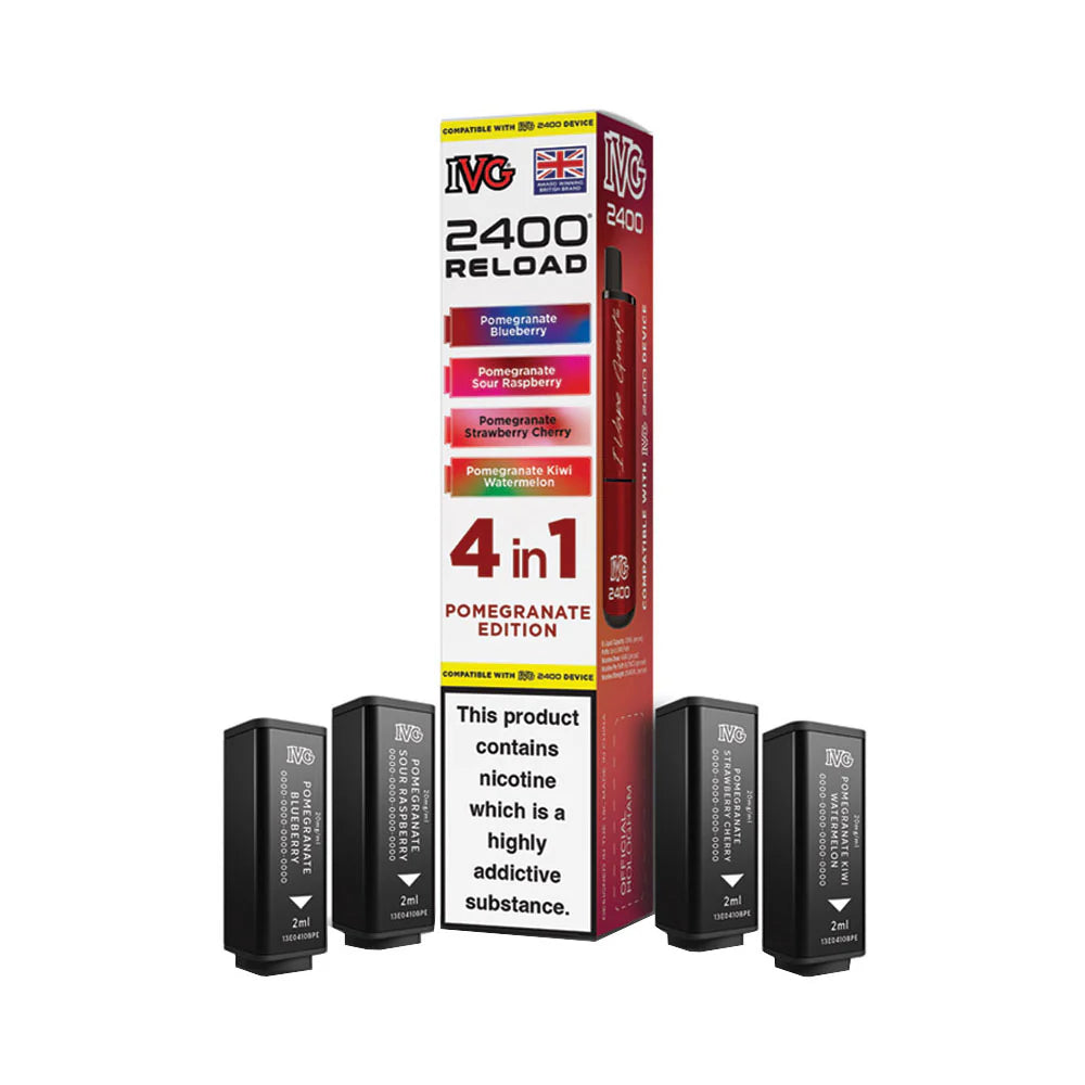 IVG 2400 Reload 4 Pod Pack Pomegranate Edition