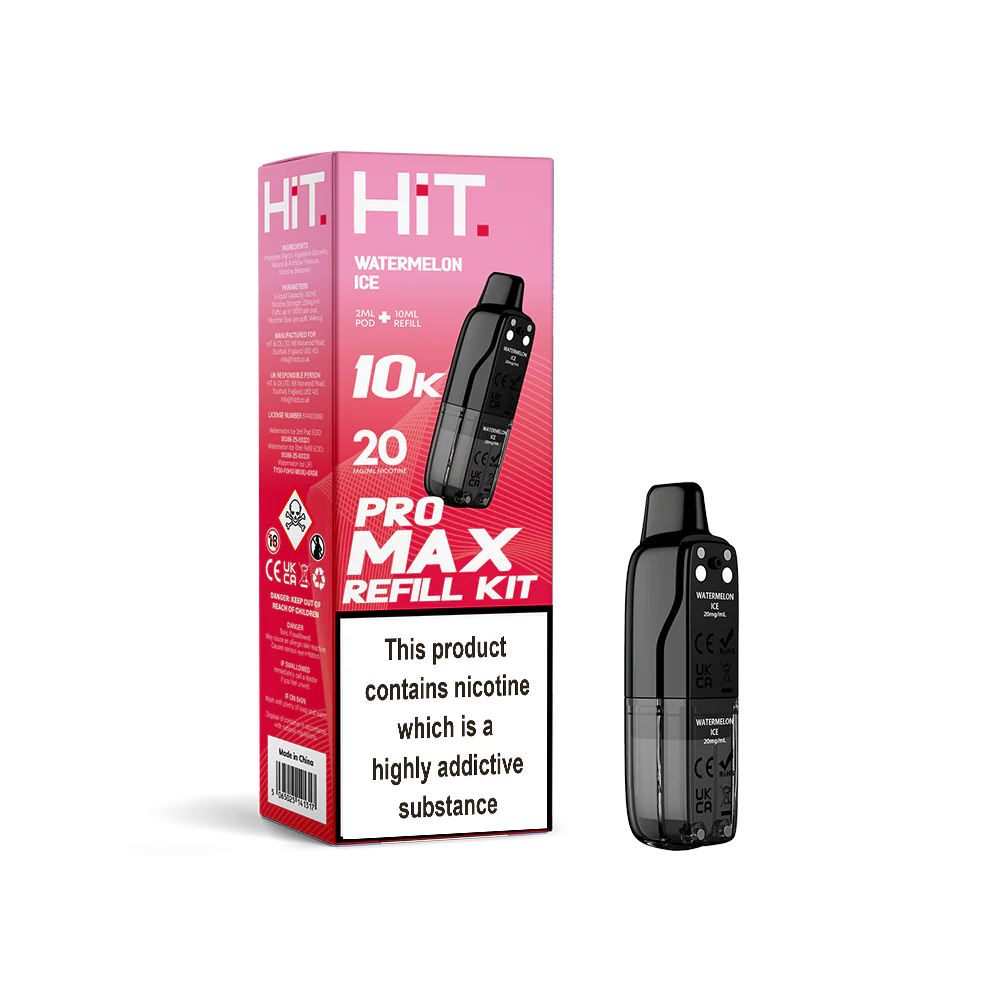 Hit Pro Max 2+10 Refill Kit Watermelon Ice 20mg