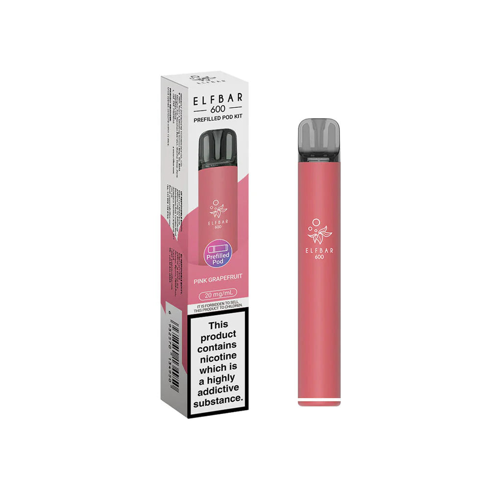 ELFbar 600 Rechargeable Kit Pink Grapefruit
