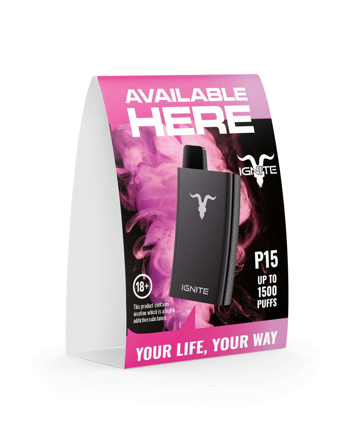 Ignite POS - A6 portrait tent card