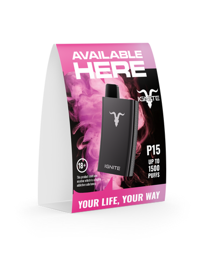 Ignite POS - A6 portrait tent card