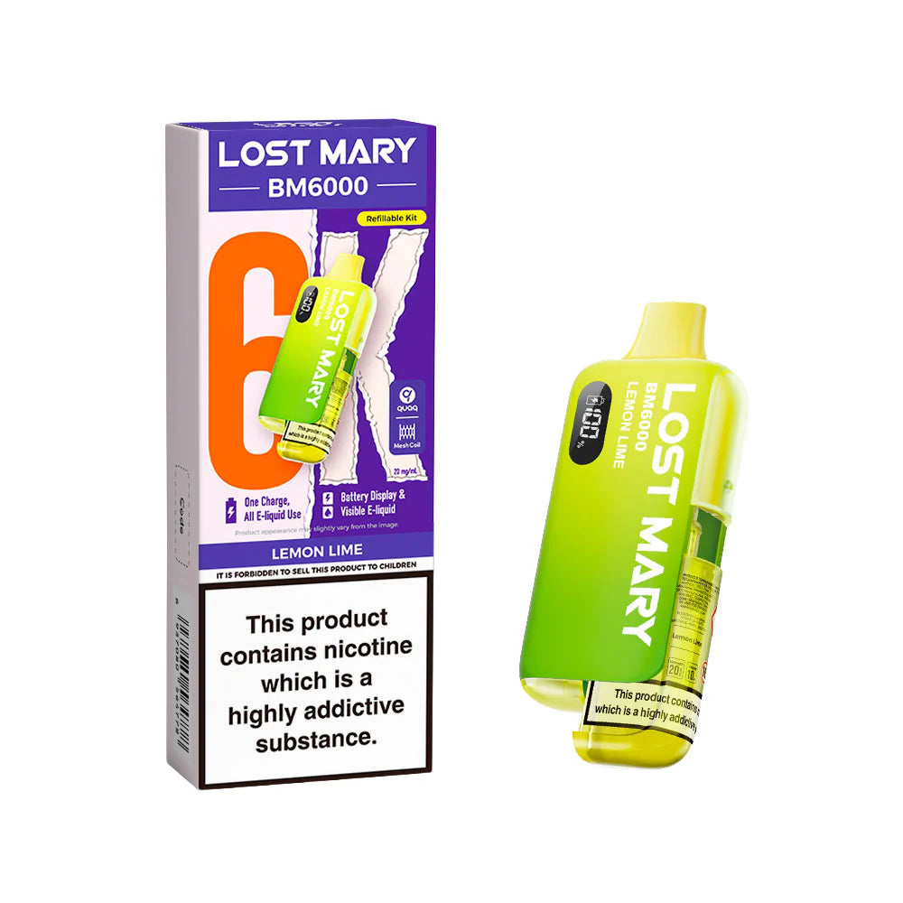 Lost Mary BM6000 Rechargeable Pod Kit Lemon Lime