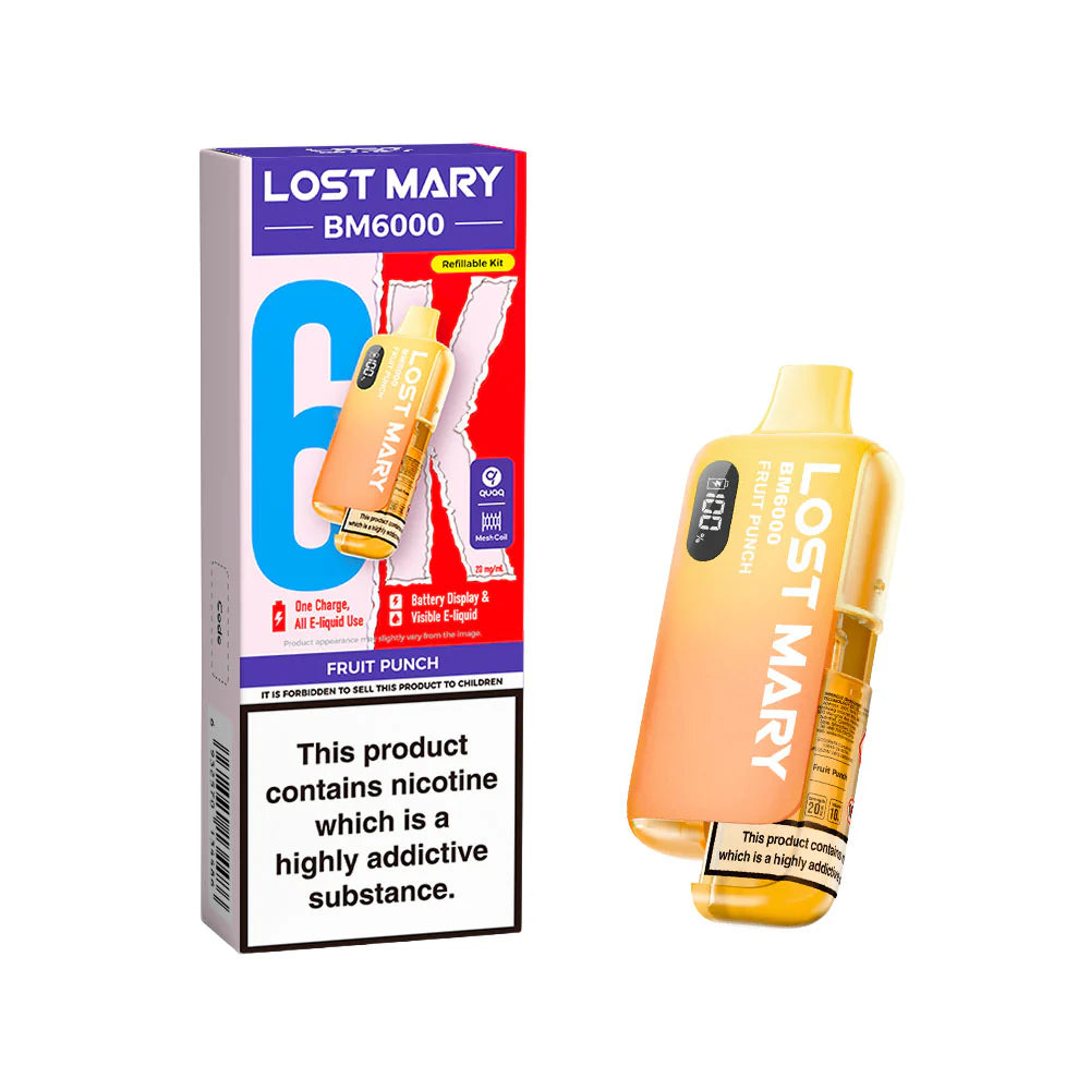 Lost Mary BM6000 Rechargeable Pod Kit Fruit Punch