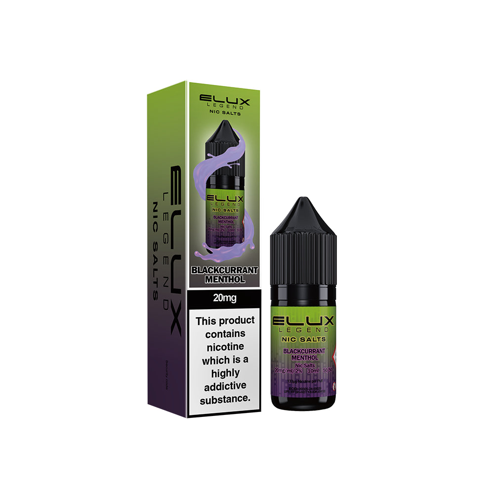 Elux Legends Nic Salts Blackcurrant Menthol 20mg
