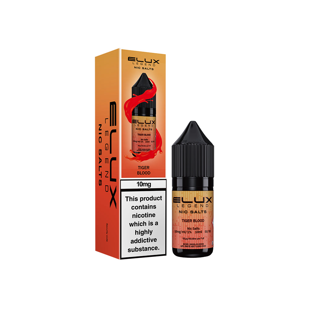 Elux Legends Nic Salts Tiger Blood 10mg