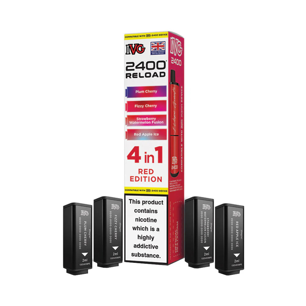 IVG 2400 Reload 4 Pod Pack Red Edition