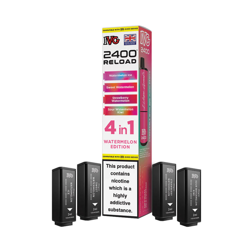 IVG 2400 Reload 4 Pod Pack Watermelon Edition