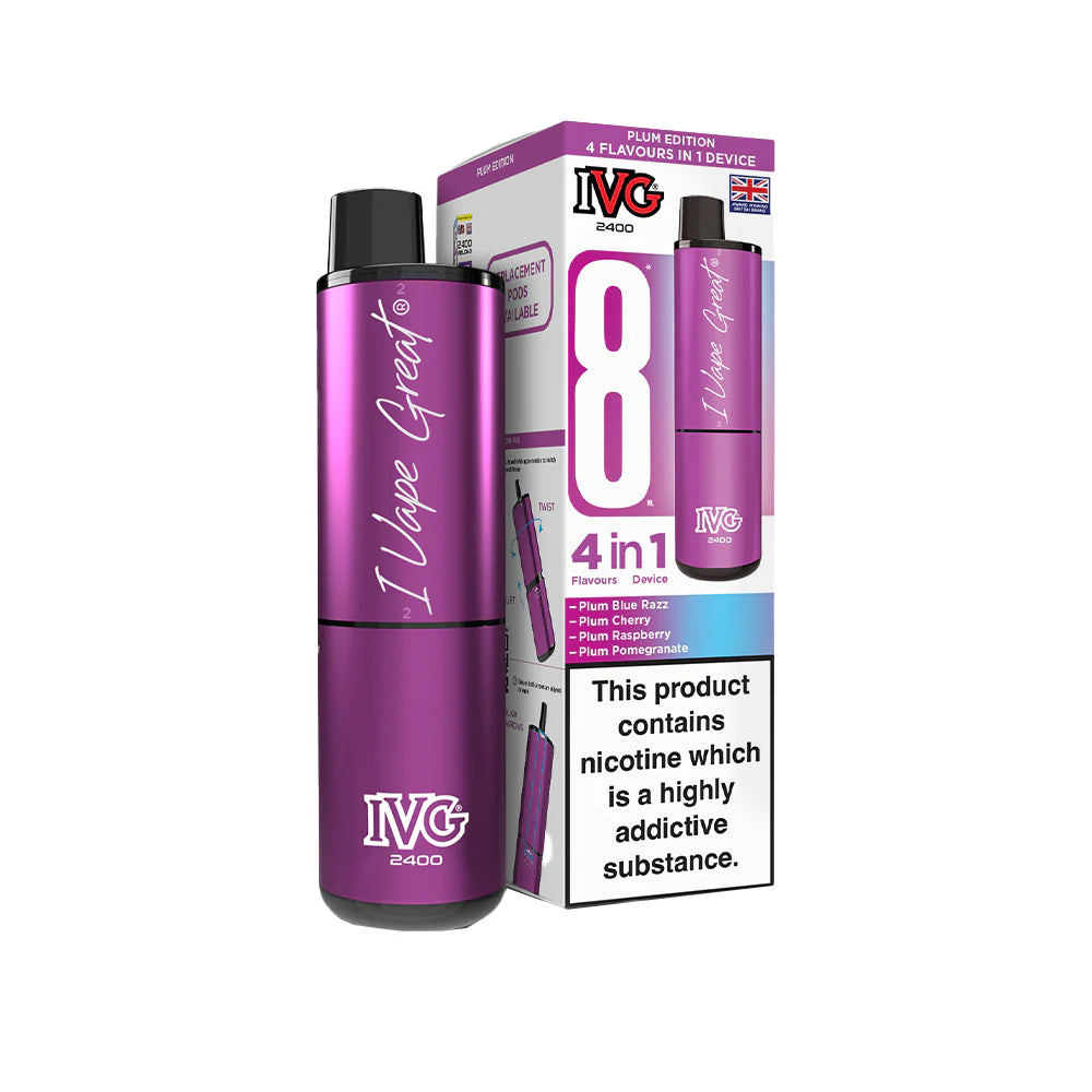 IVG 2400 Rechargeable Kit Plum Edition