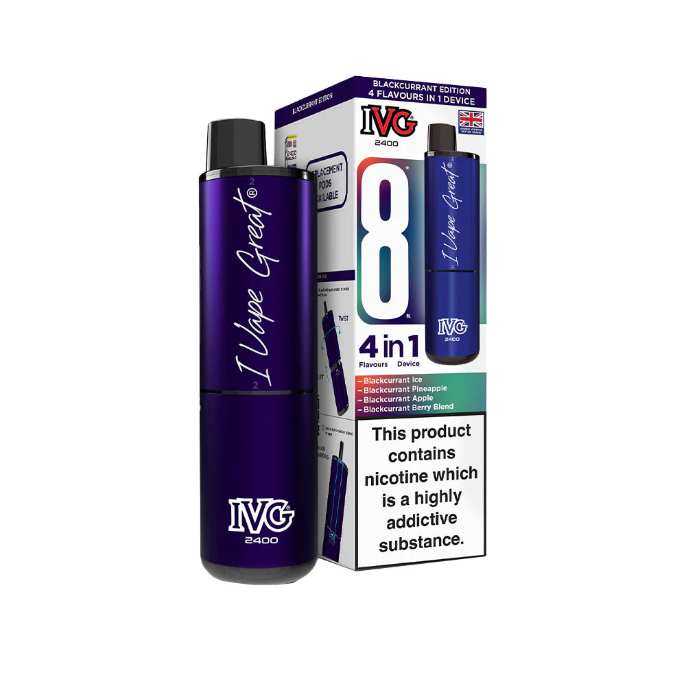 IVG 2400 Rechargeable Kit Blackcurrant Edition