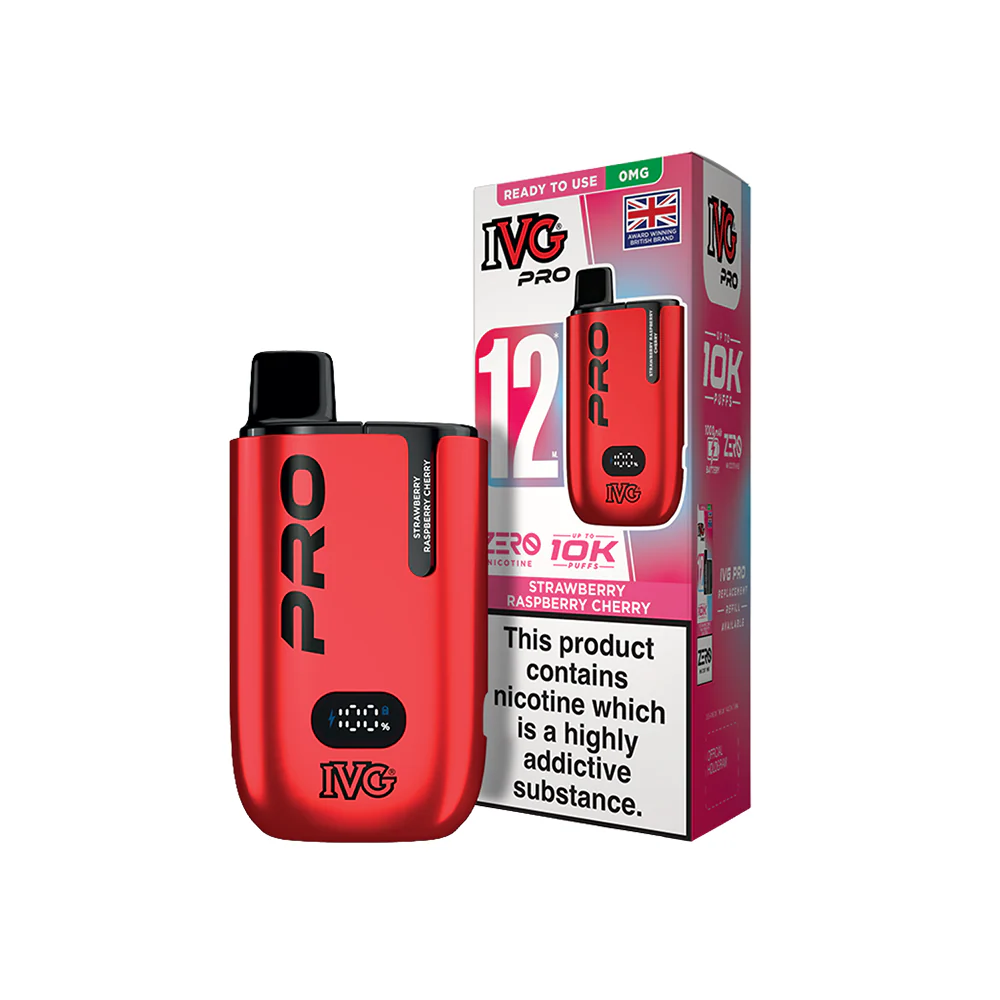 IVG PRO 12 Starter Kit Strawberry Raspberry Cherry 0mg
