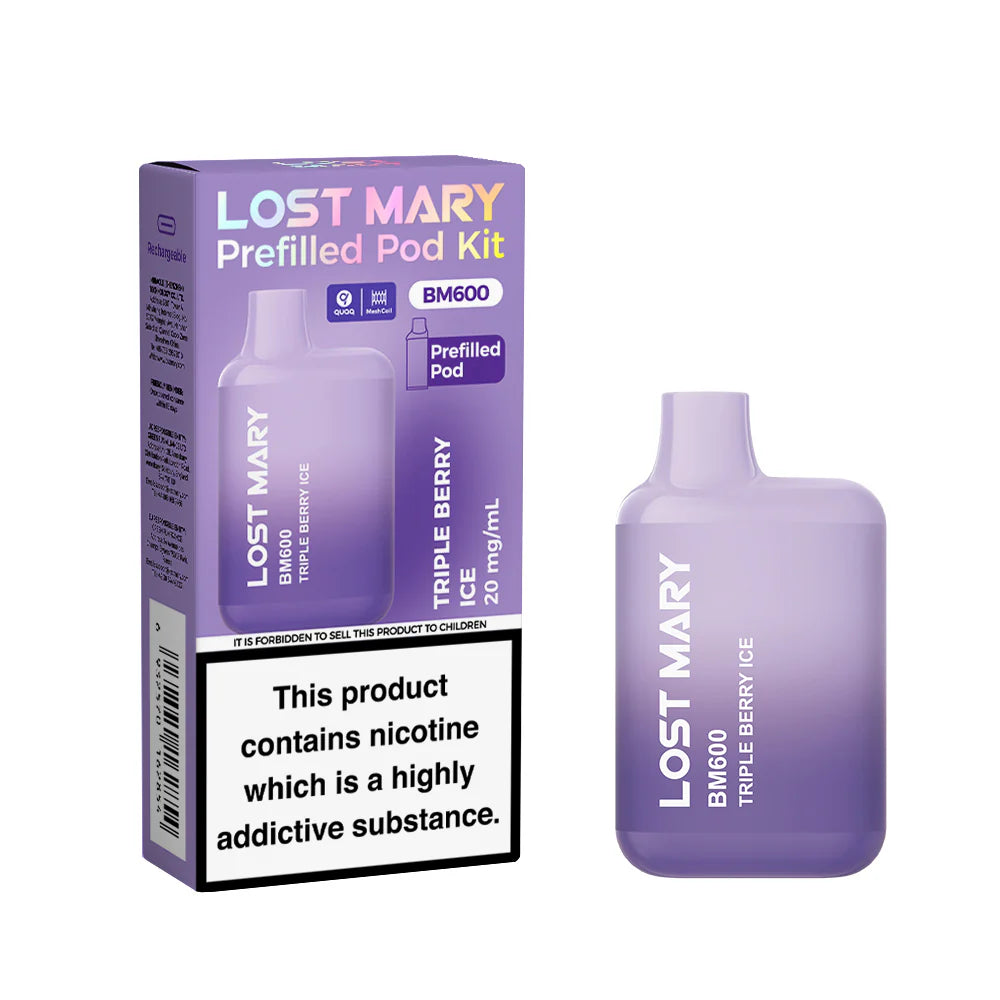 Lost Mary BM600 Rechargeable Pod Kit Triple Berry Ice