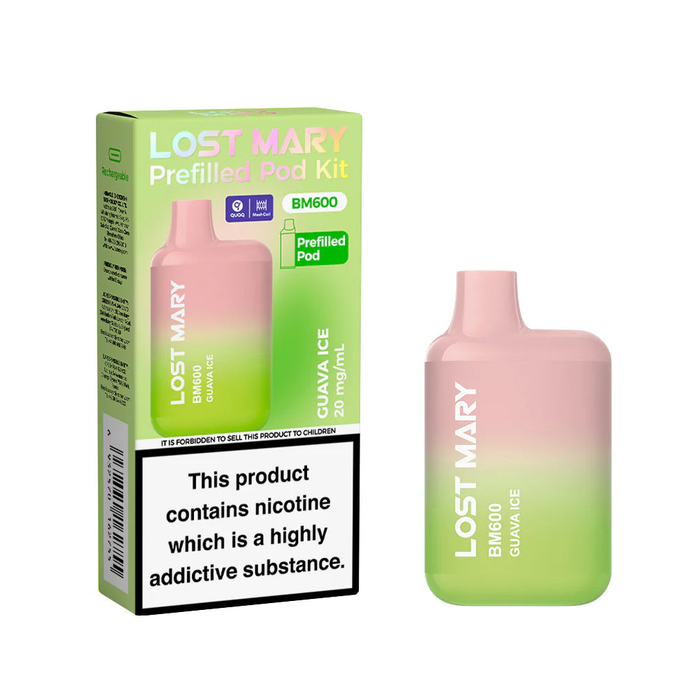 Lost Mary BM600 Rechargeable Pod Kit Guava Ice
