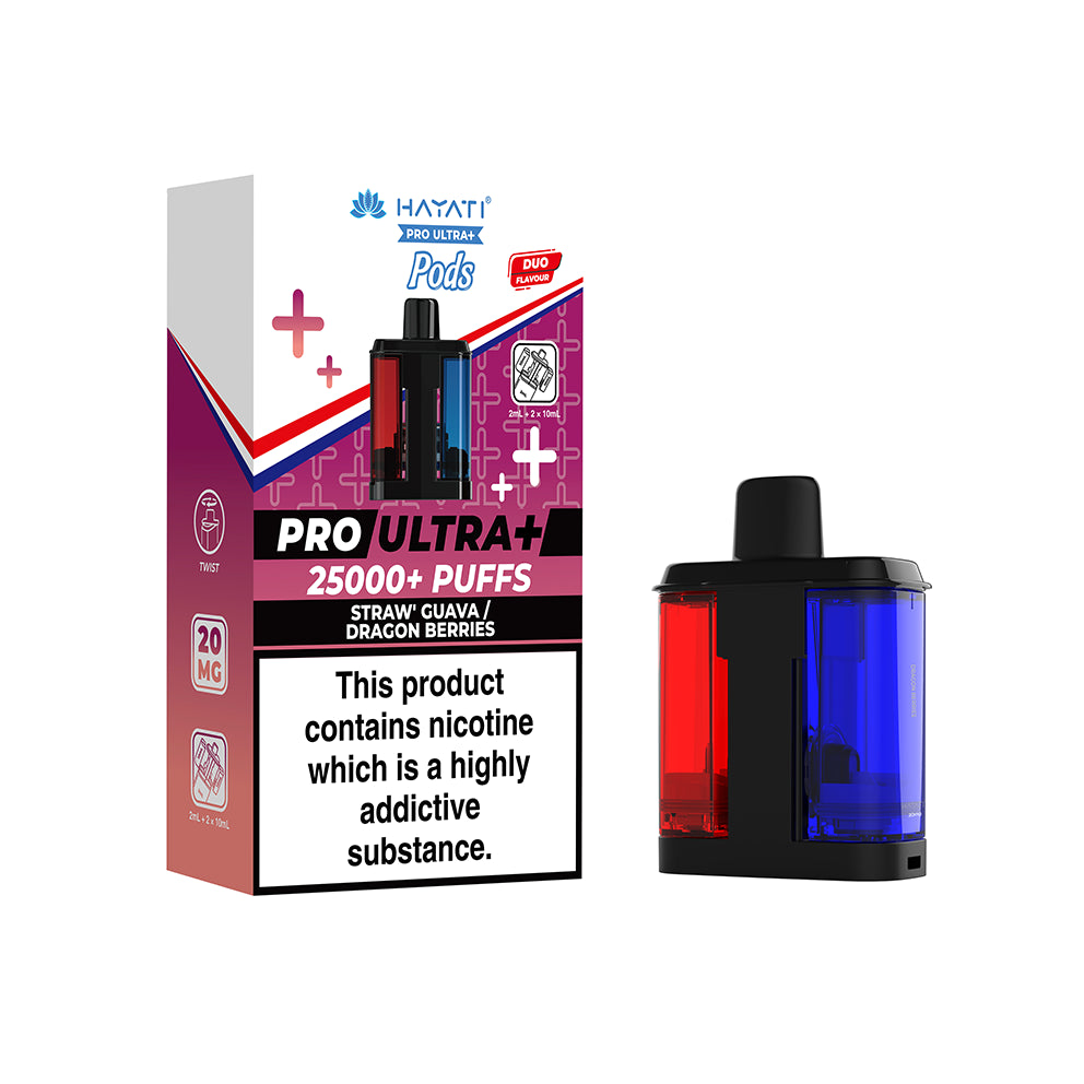 Hayati Pro Ultra+ Refill Pod Straw' Guava / Dragon Berries