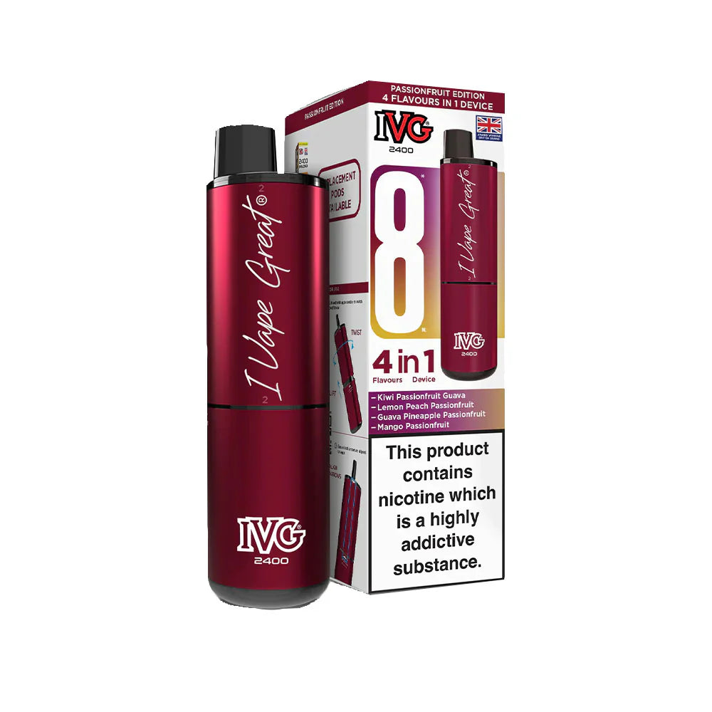 IVG 2400 Rechargeable Kit Passionfruit Edition