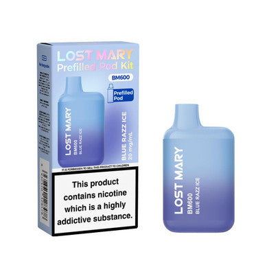 Lost Mary BM600 Rechargeable Pod Kit Blue Razz Ice