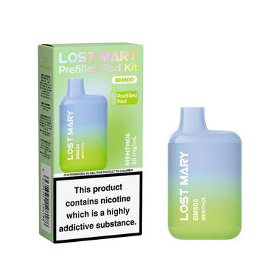 Lost Mary BM600 Rechargeable Pod Kit Menthol