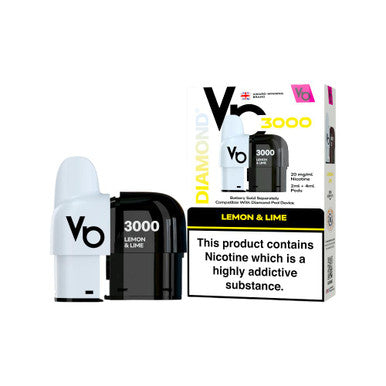 Vapes Bars Diamond 3k Pod Pack Lemon & Lime