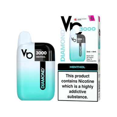 Vapes Bars Diamond 3k Starter Kit Menthol